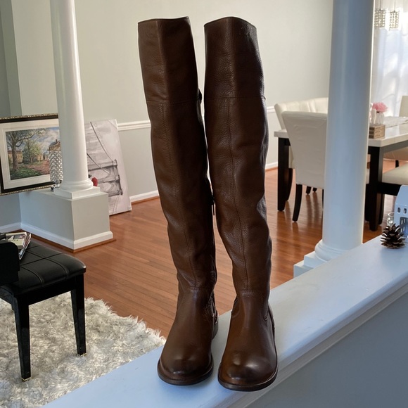 Frye Shirley Over the Knee brown knee boots, size 6.5 - Picture 2 of 6